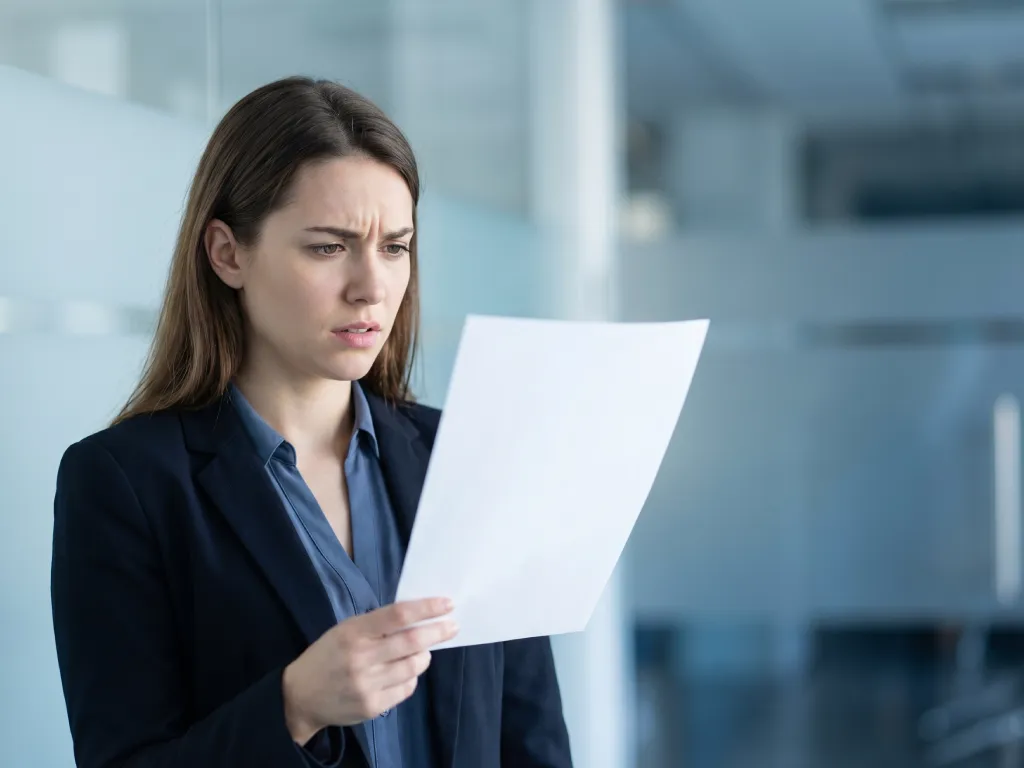 Mujer preocupada por la energía